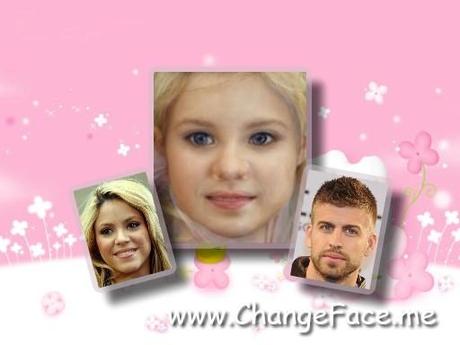 Bebé de Shakira y Piqué (simulación 3) ¿Cómo será el bebé de Gerard Piqué y Shakira? O el de cualquier otra pareja…
