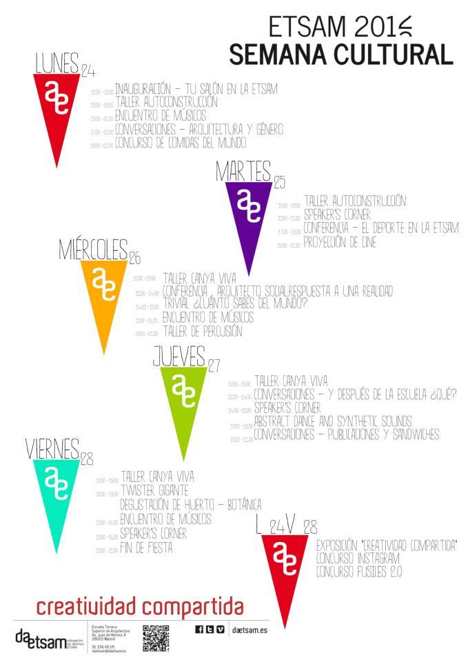 Charla de en la ETSAM: Arquitecto social. Respuesta a una realidad