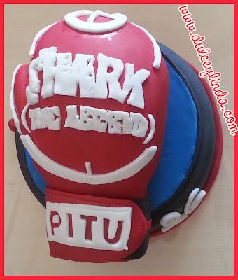 Tarta guante de boxeo