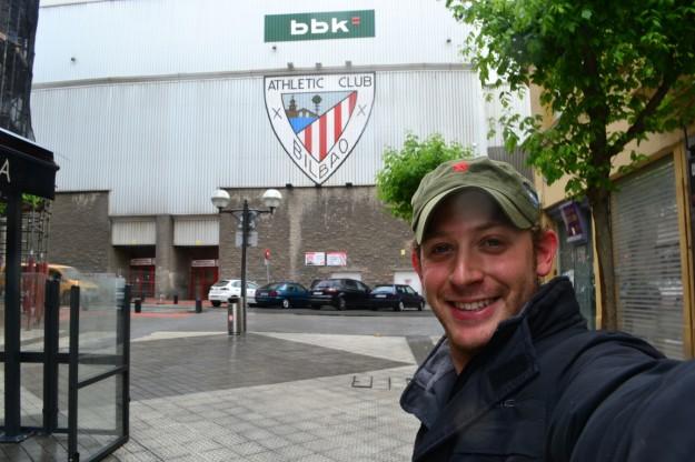 En Bilbao, cuando visité el mítico estadio San Mamés del Athletic Club