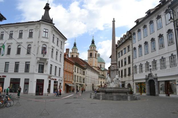 El bonito centro de Ljubljana