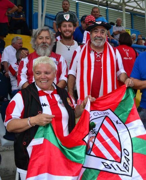 Entre la hinchada del Athletic Club de Bilbao