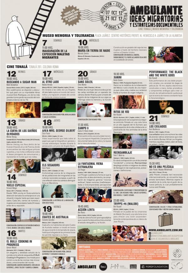 Ciclo Ambulante: Ideas migratorias y estrategias documentales