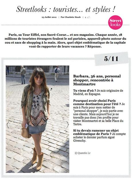 glamour parís: montmartre street style