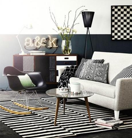 decoracion en blanco y negro En blanco y negro