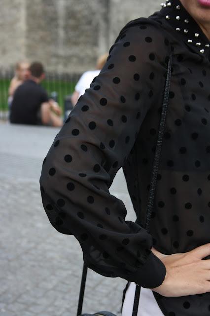 Polka dots blouse #Londonday4