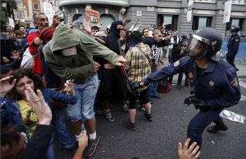 Las imagenes más cruentas de las protestas de Madrid