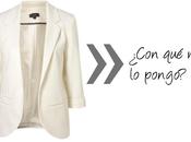 ¿Con pongo? Blazer Blanco