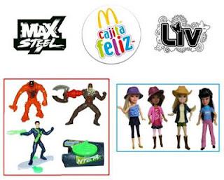 ¡Los personajes de Max Steel y las muñecas LIV te esperan en la Cajita Feliz de este mes!
