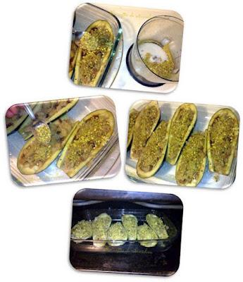 Berenjenas a la miel con pasas y pistachos