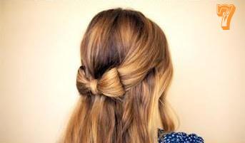 DIY Semi recogido moño lazo