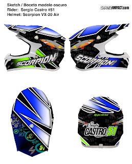 Aerografía sobre un Scorpion Exo Vx-20 Air