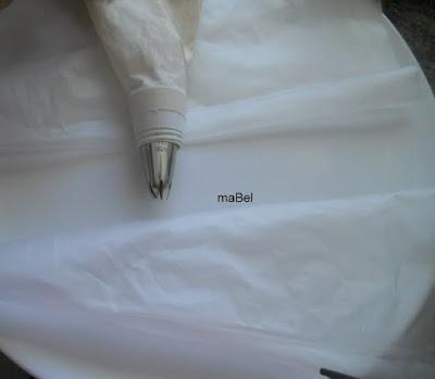 Crema bicolor - como rellenar la manga