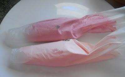 Crema bicolor - como rellenar la manga