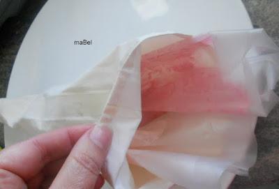 Crema bicolor - como rellenar la manga