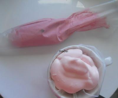 Crema bicolor - como rellenar la manga