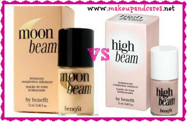 High Beam VS Moon Beam de Benefit. Dos de mis iluminadores favoritos.