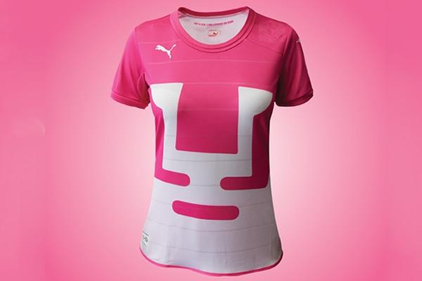 Nueva camiseta rosa de los Pumas de la UNAM