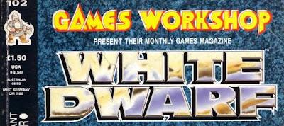 Logotipo de la White Dwarf a partir del número 100