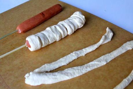 salchichas con hojaldre 