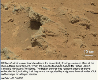El Curiosity encuentra evidencias de antiguos flujos de agua en Marte