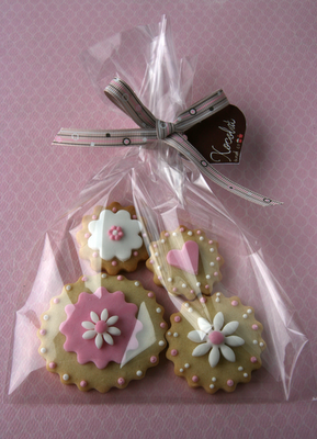 Galletas decoradas de flores