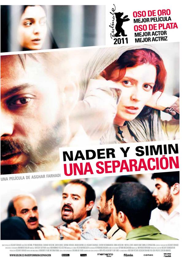 Póster: Nader y Simin, una separación (Asghar Farhadi, 2.011)