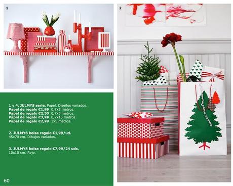 Navidad Ikea 2012. Todo el Catálogo y más fotos. Envolver regalos