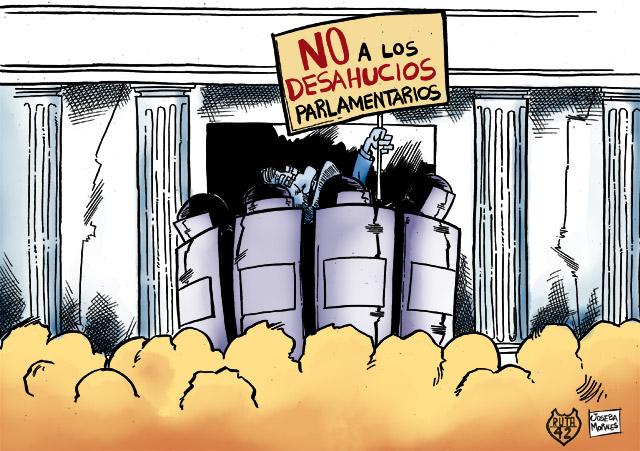 Garabatos de opinión; desahucios parlamentarios