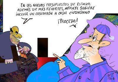 Los antidisturbios aporrean a quienes protestan contra el Congreso.