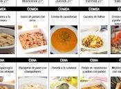 SEMANA Menú mensual Octubre 2012