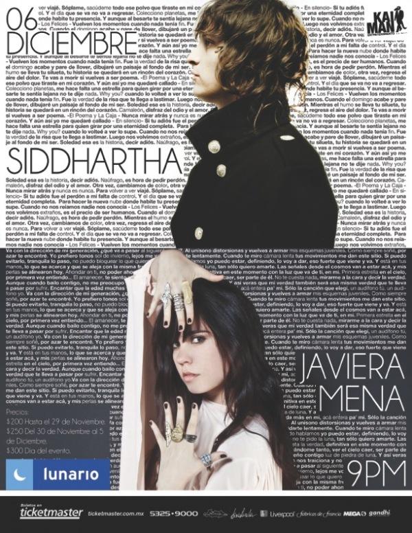 Siddhartha y Javiera  Mena @ Lunario