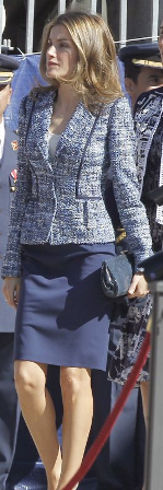 El look de Dña. Letizia en el Homenaje al Regimiento Alcántara nº 10