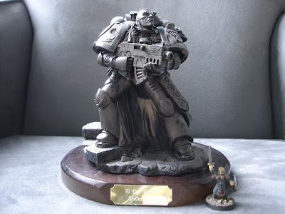 Trofeo por 10 años de pertenencia en Games Workshop