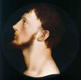 Hans Holbein the Younger 'Sir Thomas Wyatt el joven', 1540-42. Colección privada. Cortesía de Weiss Gallery, Londres.