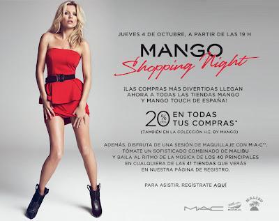 Mango Shopping Night el 4 de Octubre