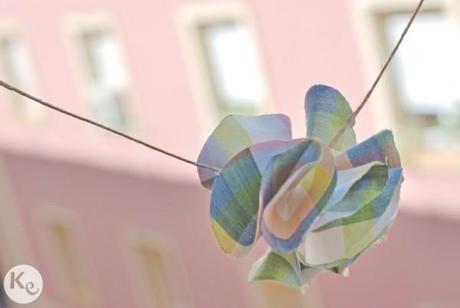 DIY. Fabric pompons garland DIY. Fabric pompons garland