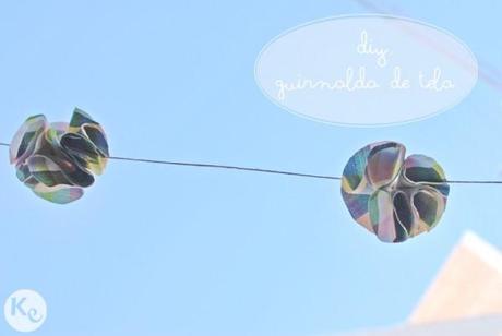 DIY. Fabric pom pom garland DIY. Fabric pom pom garland