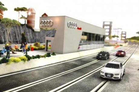 Audi-Quattro-Experience-Toronto Audi monta un scalextric en medio de la ciudad