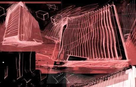 A-cero Projects Imágenes nocturnas de la fachada reformada de un emblemático edificio en Madrid