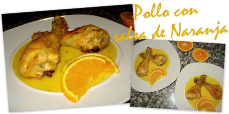 Pollo con salsa de naranja