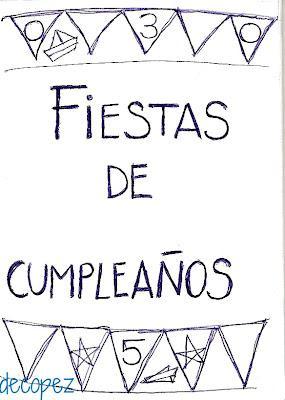 lista fiestas cumpleaños Mar idea: cuadernillo para hacer listas