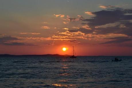 El inolvidable atardecer de Zadar