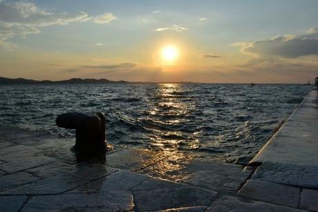 El inolvidable atardecer de Zadar