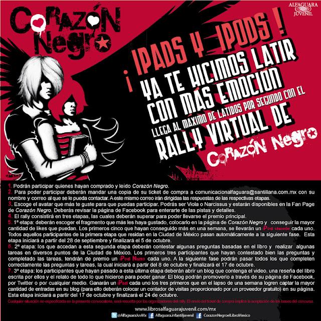 ¡Gana un iPad o iPods con el Rally de Corazón negro!