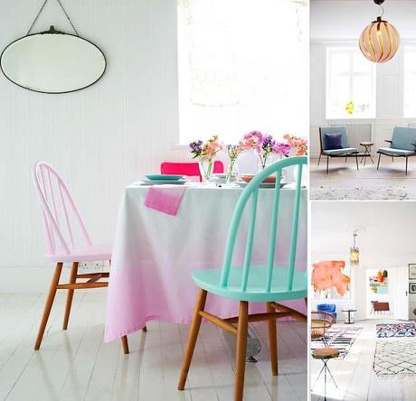 Decoración con tonos pastel