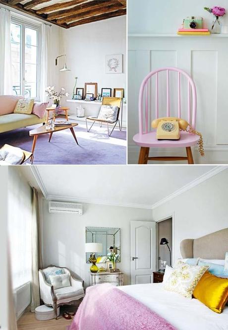 Decoración con tonos pastel