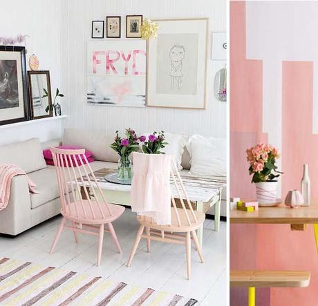 Decoración con tonos pastel