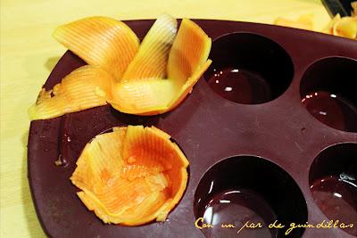 Terrina de papaya al té verde y salsa de maíz dulce