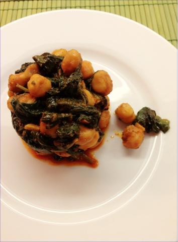 GARBANZOS CON ESPINACAS